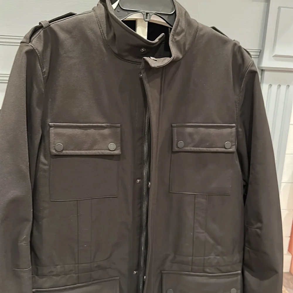Black Rivet Coat - Picture 3 of 8
